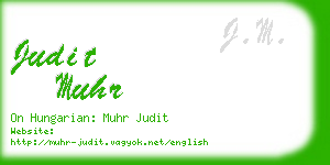 judit muhr business card